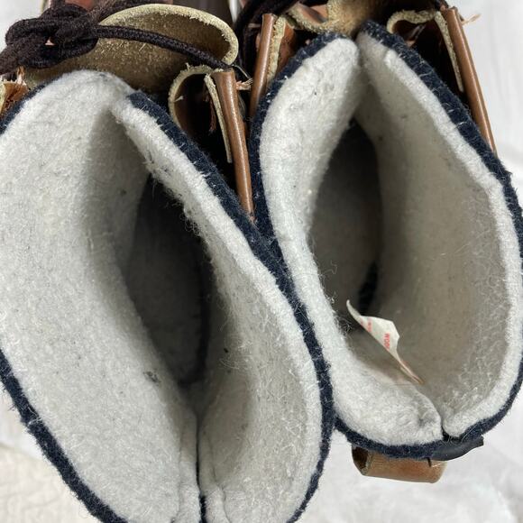 ?VTG SOREL Kaufman Lace Up Wool Lined Insulated Hiking Snow Duck Boots Mens 10